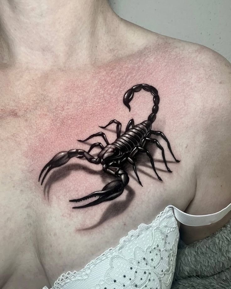 Tatuaggio microrealismo scorpione realizzato da Andrea N. Agnelli