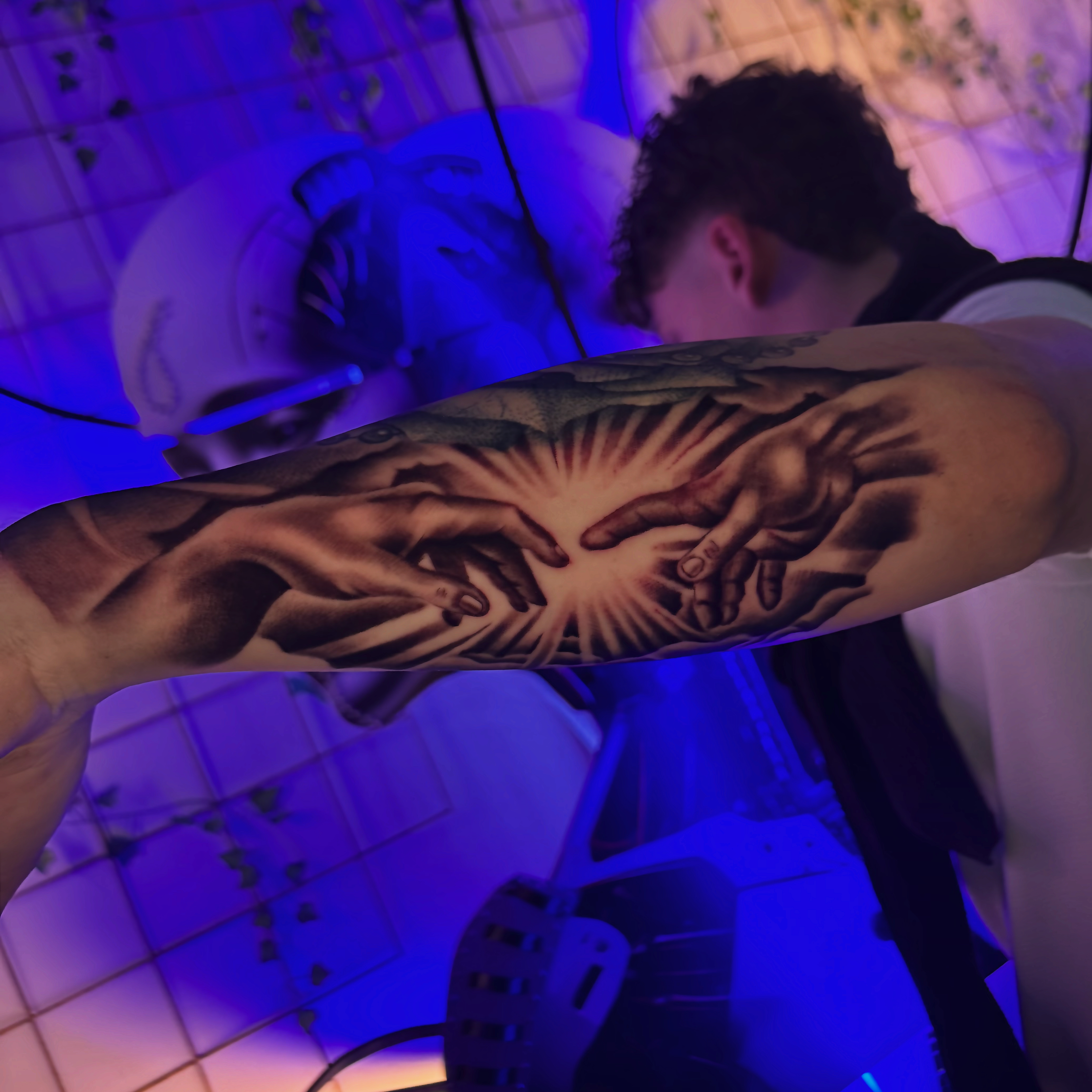 Tatuaggio realistico tigre su avambraccio realizzato da Andrea N. Agnelli